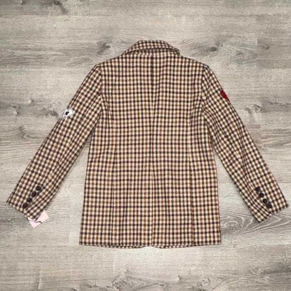 NWT AVEC LES FILLES ANTHROPOLOGIE PLAID PATCHWORK BLAZER XS - Picture 10 of 12